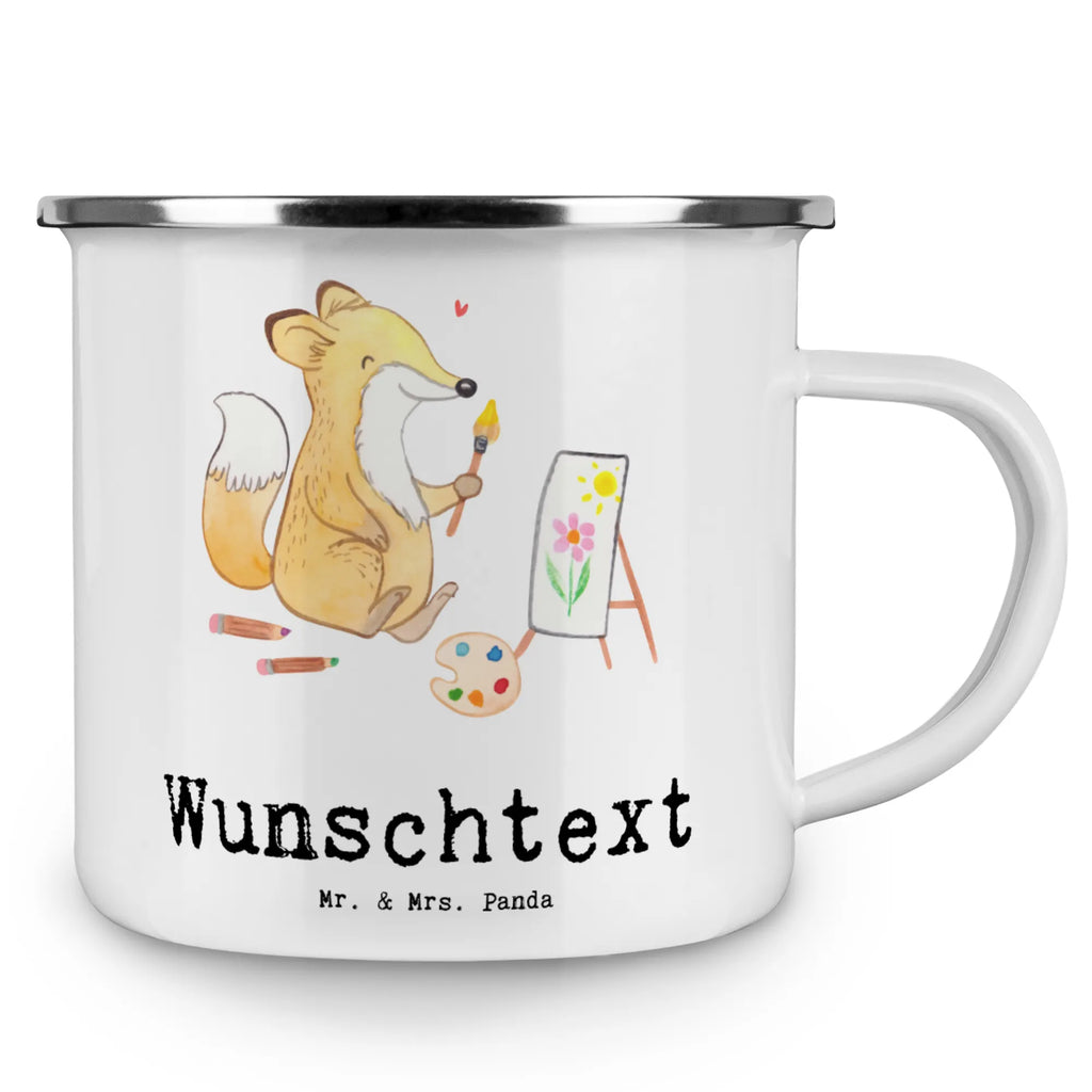 Personalised enamel cup Fox To paint Gift, sport, hobby, giving, thank you, award, profit, athlete, hobby artist, artist, drawing, Painting