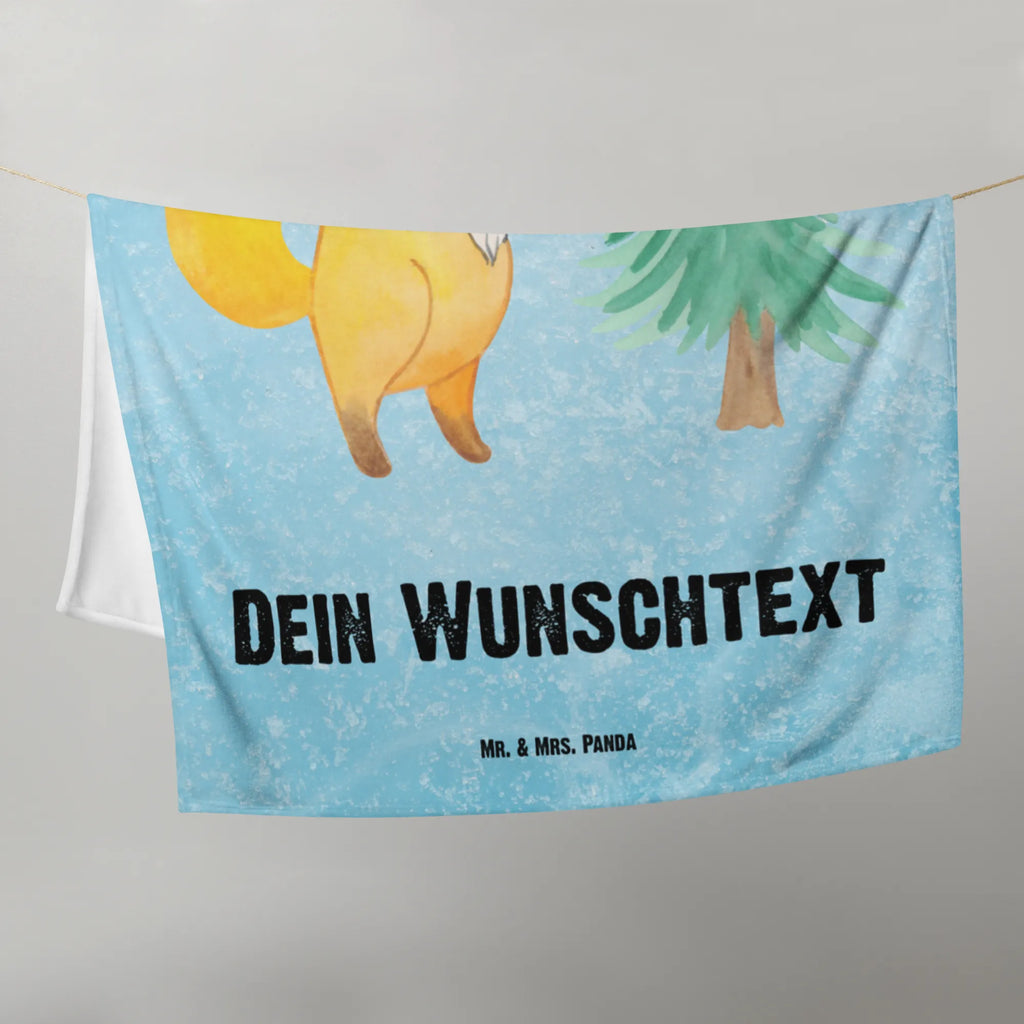 Baby blanket with name Fox Christmas tree Winter, Christmas, Christmas time, snow, christmas decoration, christmas present, christmas eve, christmas time, santa claus, fox, winter, skate, christmas days, christmas