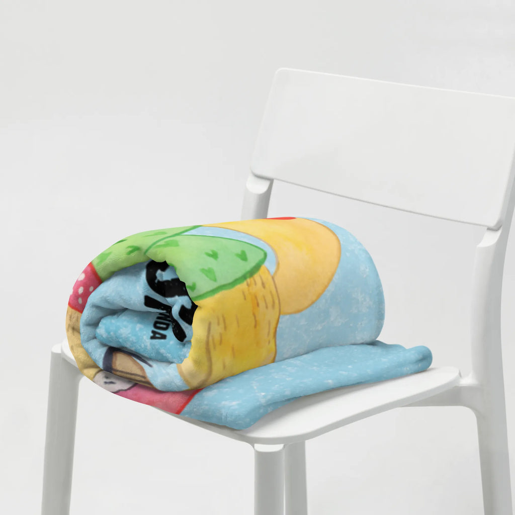 Kocyk dla niemowląt z imieniem lis łyżwy Zima, Boże Narodzenie, dekoracje świąteczne, Mikołaj, Adwent, Wigilia, zimowy motyw