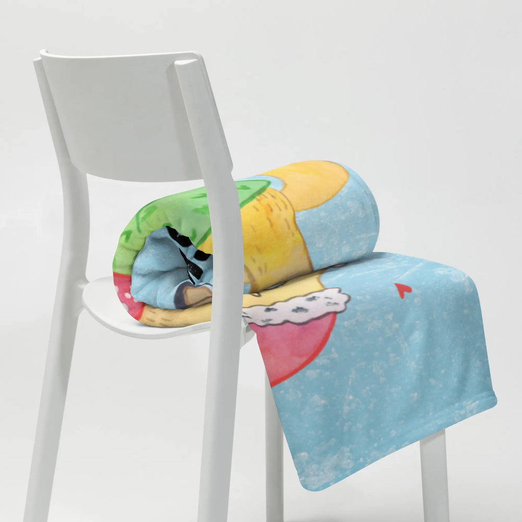 Kocyk dla niemowląt z imieniem lis łyżwy Zima, Boże Narodzenie, dekoracje świąteczne, Mikołaj, Adwent, Wigilia, zimowy motyw