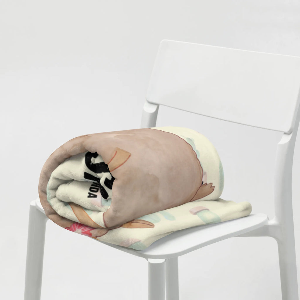 Baby blanket with name alpaca flower alpaca, llama, pako, camel, Peru, animal, favourite animal, flower, llamas, Alpaca