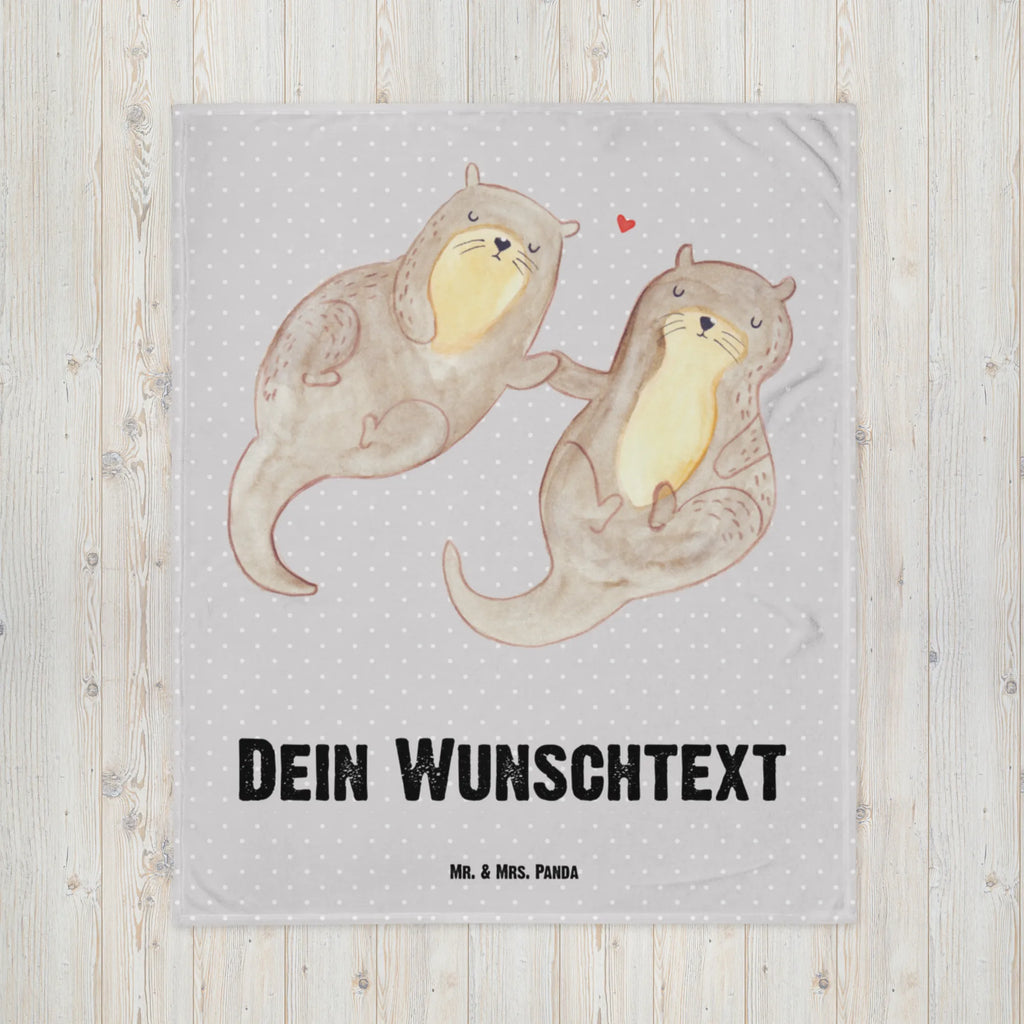 Baby blanket with name otter holding hands otter, marten, sea otter, European otter, water mammal, aquatic animal, baby otter, predator, water, otter gifts, animal lover, gift ideas for animal lovers, animal, mammal, water animal, gifts for people in love, Otter Sea Otter Lake Otter