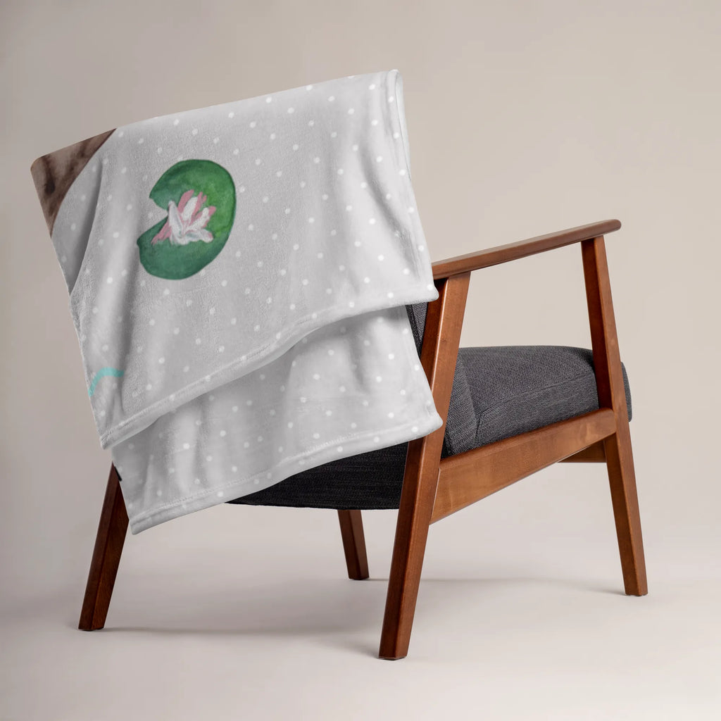 Baby blanket with name otter Water Lily otter, marten, sea otter, European otter, water mammal, aquatic animal, baby otter, predator, water, otter gifts, animal lover, gift ideas for animal lovers, animal, mammal, water animal, gifts for people in love