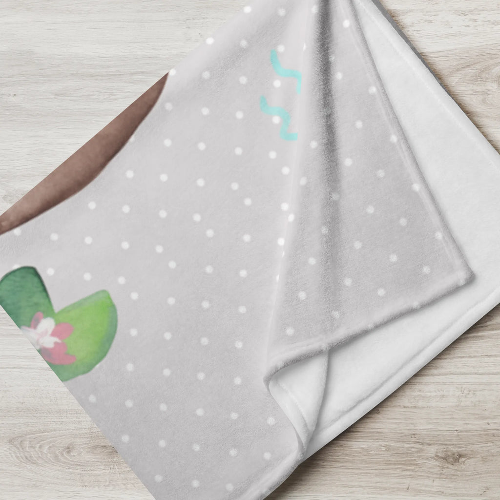 Baby blanket with name otter Water Lily otter, marten, sea otter, European otter, water mammal, aquatic animal, baby otter, predator, water, otter gifts, animal lover, gift ideas for animal lovers, animal, mammal, water animal, gifts for people in love