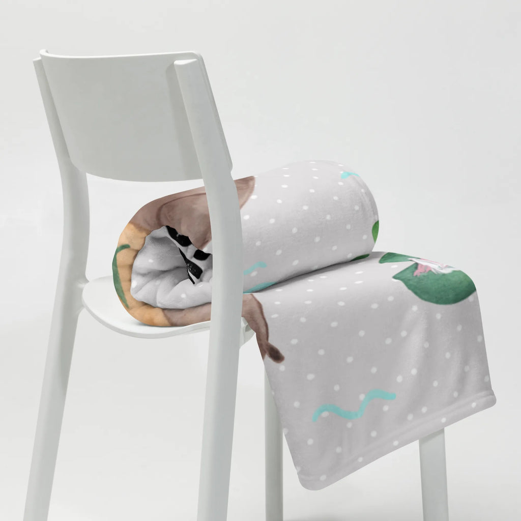 Baby blanket with name otter Water Lily otter, marten, sea otter, European otter, water mammal, aquatic animal, baby otter, predator, water, otter gifts, animal lover, gift ideas for animal lovers, animal, mammal, water animal, gifts for people in love