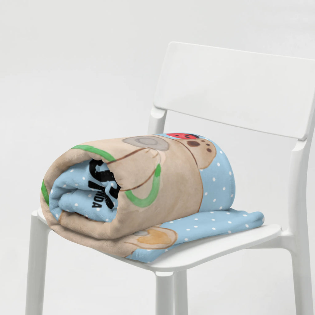 Baby blanket with name bear Physician bear, teddy, teddy bear, cuddly toy, Professor, Bear, Doctor