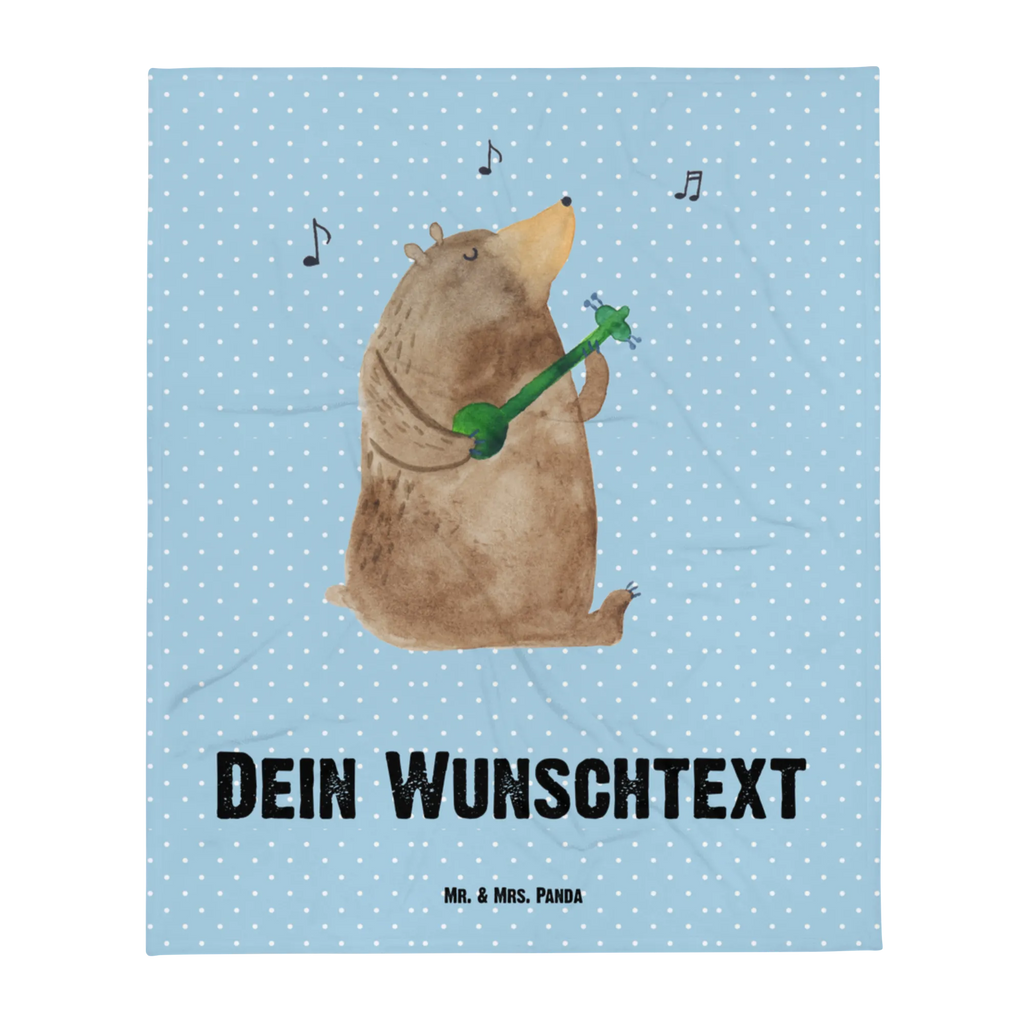 Baby blanket with name bear song bear, teddy, teddy bear, cuddly toy, song, woman, love song, love, valentine, Bear, gift, girlfriend, saying, heart, partner