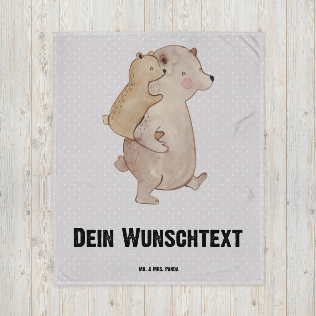 Baby blanket with name Papa Bear Family, Father's Day, Mother's Day, brother, sister, Mom, Dad, uncle, daddy, birthday, present, father's day, dad