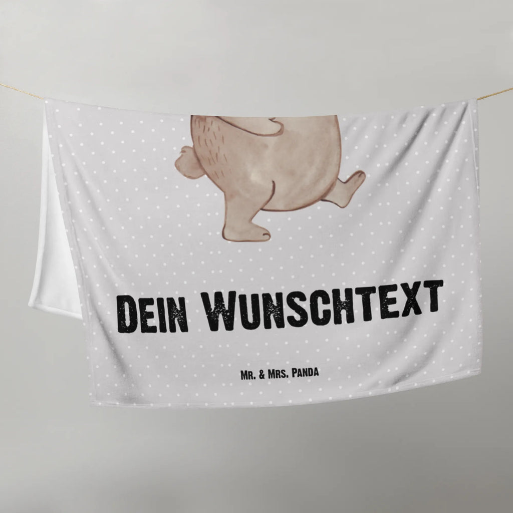 Baby blanket with name Papa Bear Family, Father's Day, Mother's Day, brother, sister, Mom, Dad, uncle, daddy, birthday, present, father's day, dad