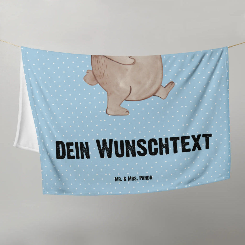 Baby blanket with name Papa Bear Family, Father's Day, Mother's Day, brother, sister, Mom, Dad, uncle, daddy, birthday, present, father's day, dad