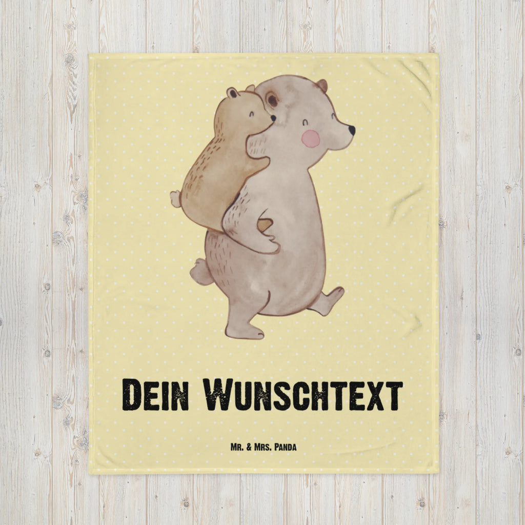 Baby blanket with name Papa Bear Family, Father's Day, Mother's Day, brother, sister, Mom, Dad, uncle, daddy, birthday, present, father's day, dad