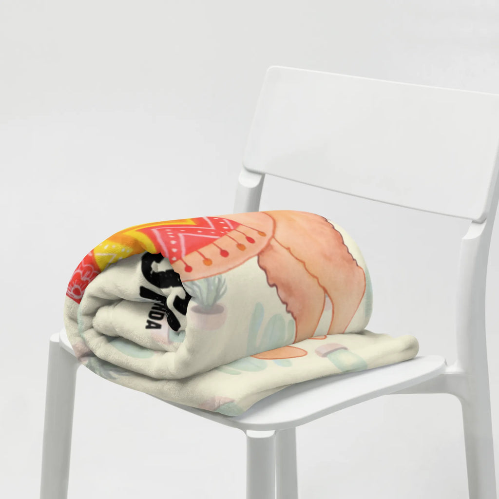 Baby blanket with name alpaca Proud alpaca, llama, pako, camel, Peru, animal, favourite animal