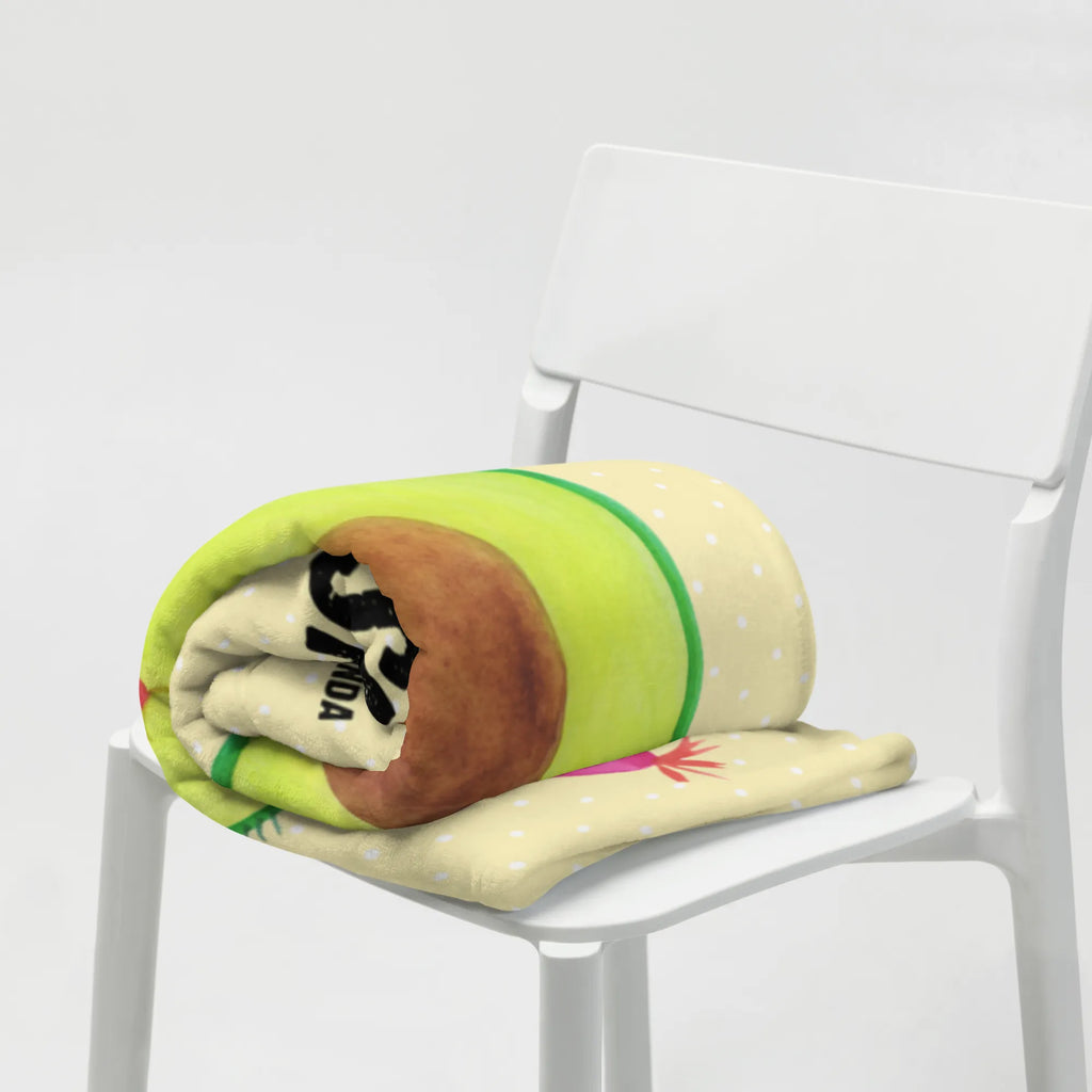 Baby blanket with name avocado Birthday avocado, vegetables