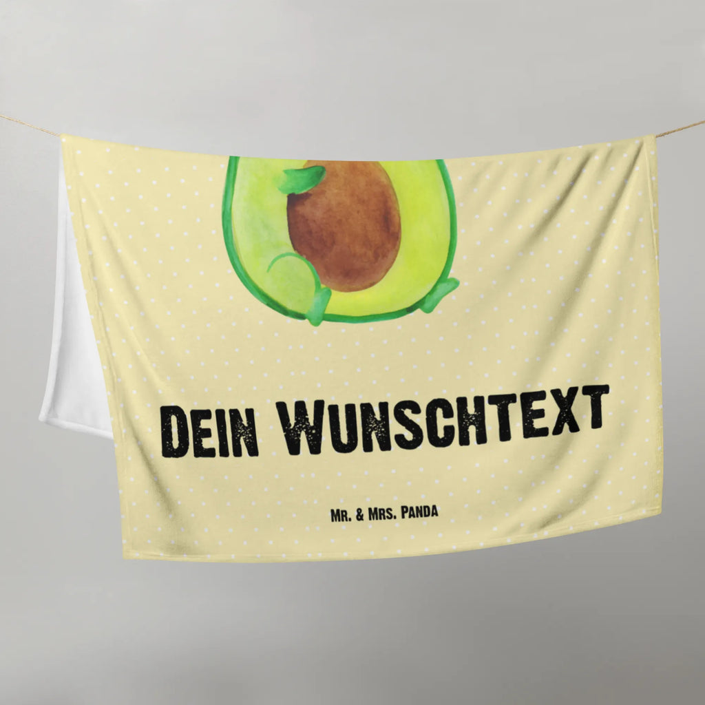 Baby blanket with name avocado party time avocado, vegetables