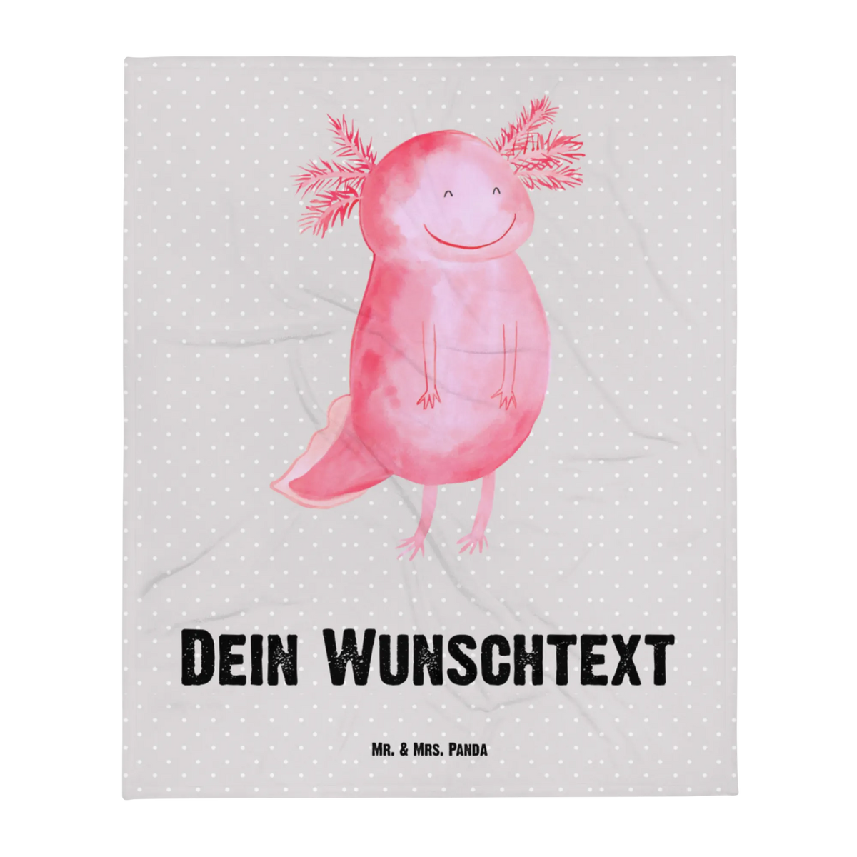 Baby blanket with name axolotl Happy Axolotl, Axelotl, marine animals, Mexican walking fish, salamander, axolot, amphibian, tail, axolotl, good mood, motivation