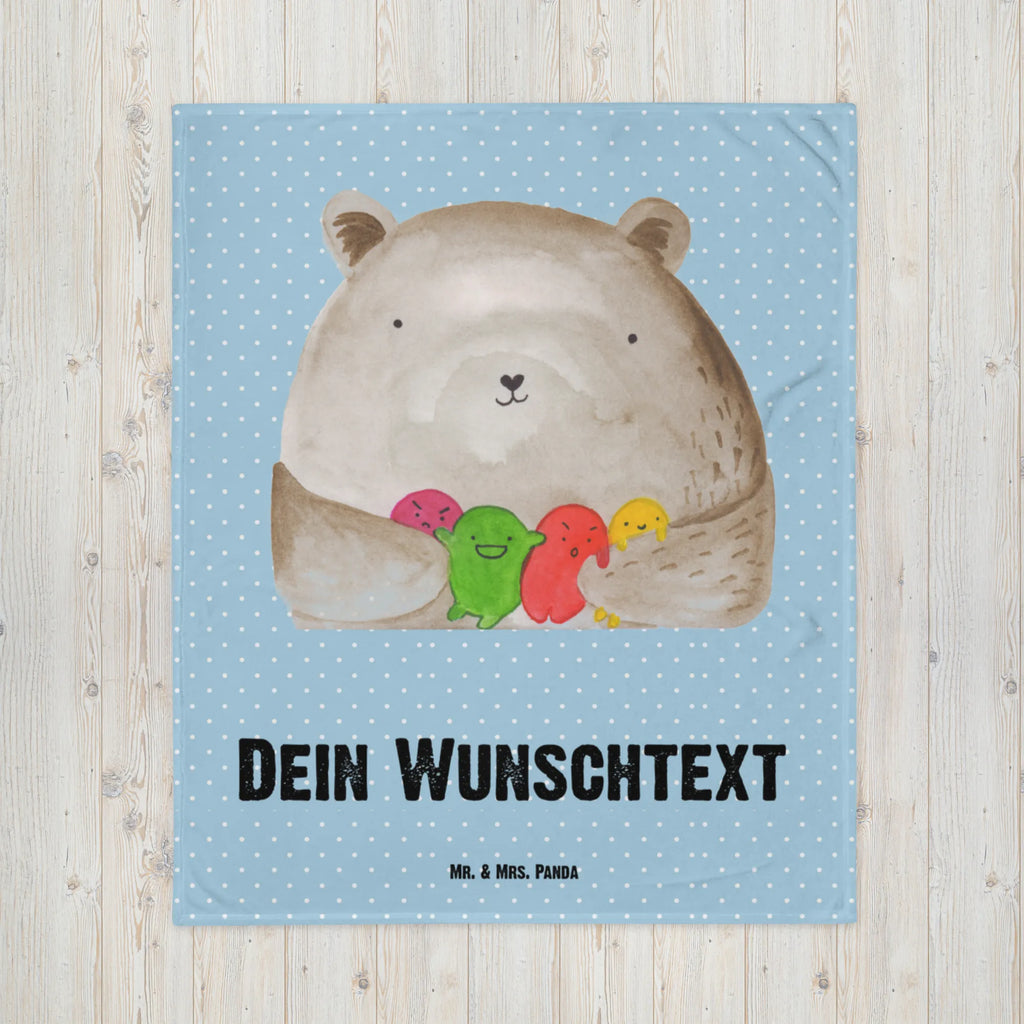 Baby blanket with name bear Feeling bear, teddy, teddy bear, cuddly toy, Madness, Bear