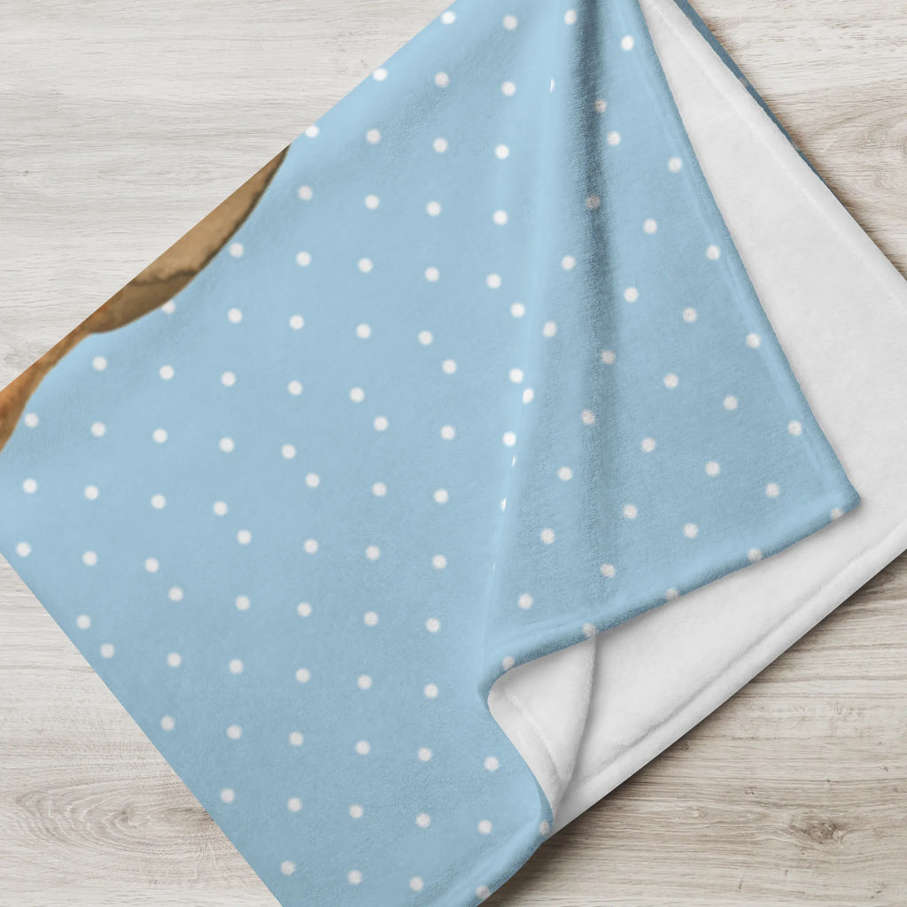 Baby blanket with name bear communion bear, teddy, teddy bear, cuddly toy, communion, catholic, baptismal candle, God's blessing