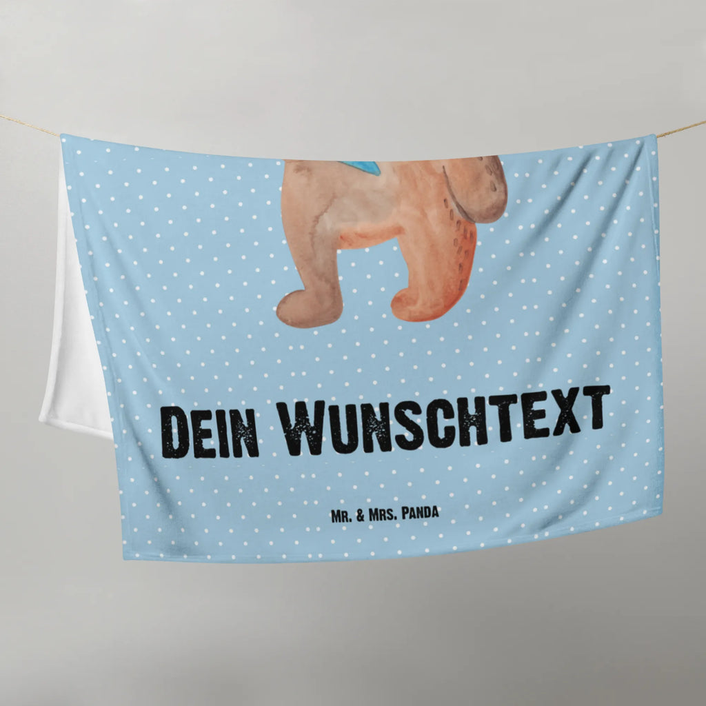 Baby blanket with name bear School cone bear, teddy, teddy bear, cuddly toy, School gift, First day of school gift, School enrolment gift, School bag, Starting school, Bear motif, Primary school