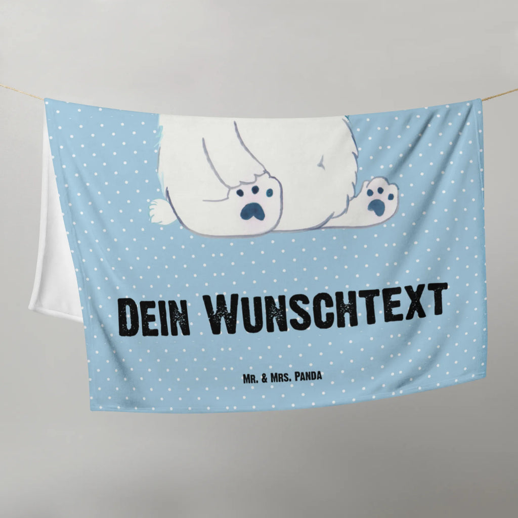 Baby blanket with name Icebear Lazy bear, teddy, teddy bear, cuddly toy, work, lazy, relaxing, office job, home office, North Pole, Polar bear, office, workplace