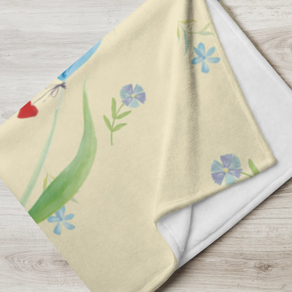 Baby blanket with name Hare flower Easter, Easter bunny, rabbit, child's birthday, baptism, birth, hope, child, pregnancy, Bunny, dreams, first child, birthday, christening gift