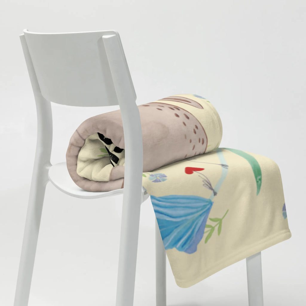 Baby blanket with name Hare flower Easter, Easter bunny, rabbit, child's birthday, baptism, birth, hope, child, pregnancy, Bunny, dreams, first child, birthday, christening gift