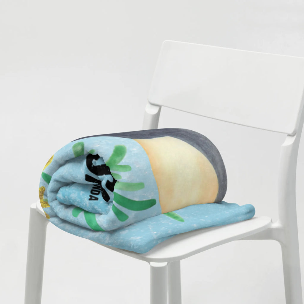 Baby blanket with name penguin Christmas tree Winter, Christmas, Christmas time, snow, Penguin