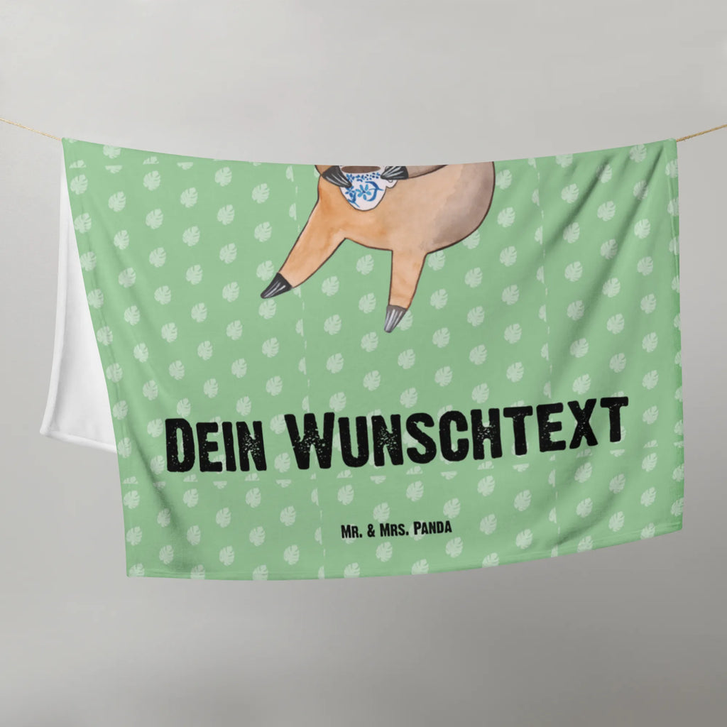 Baby blanket with name sloth Coffee Sloth, sloth, trend animal, coffee, connoisseur, first coffee, lazy, early riser, favourite animal, coffee cup, morning grumbler