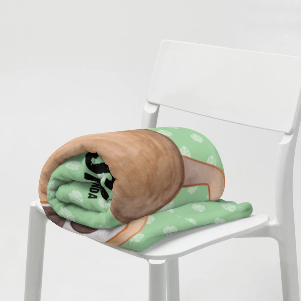 Baby blanket with name sloth yoga Sloth, sloth, trend animal, yoga exercises, yoga, lazy, warrior, favorite animal, namaste