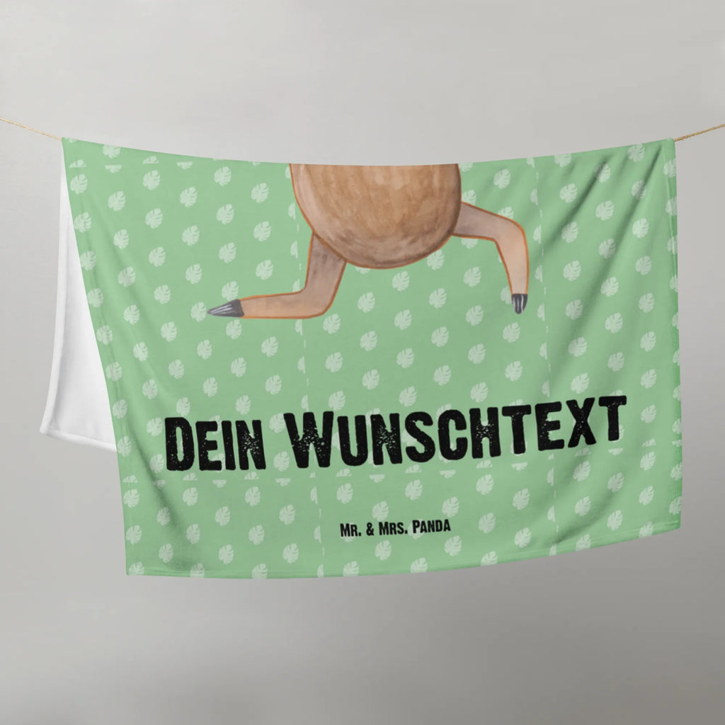 Baby blanket with name sloth yoga Sloth, sloth, trend animal, yoga exercises, yoga, lazy, warrior, favorite animal, namaste