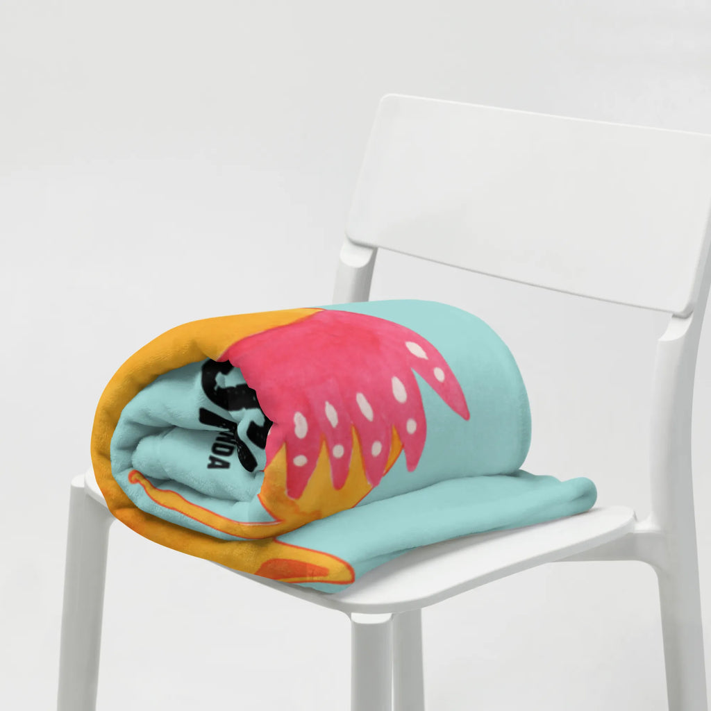 Baby blanket with name Fox ballerina fox, foxes, forest wildlife, clever as a fox, animal lover, birthday, ballet, fox saying, party, invitation, vixen, dancing, dancer, ballerina