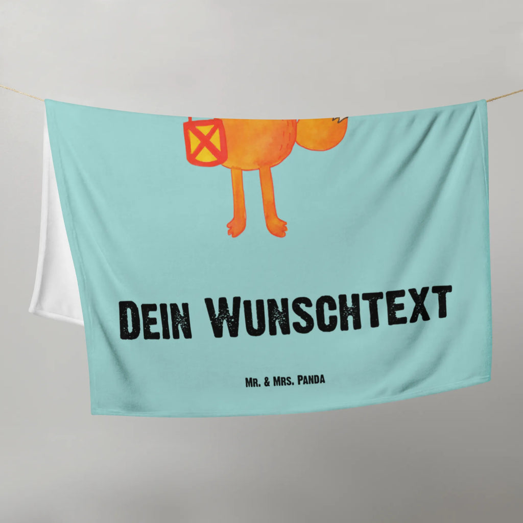 Baby blanket with name Fox Lantern fox, foxes, forest wildlife, clever as a fox, animal lover, Caesar Otto Hugo Flaischlen, Cheer up, Saint Martin, Foxes, Fox, Lovesickness Spell, Lantern parade, Spell comforting, Lantern