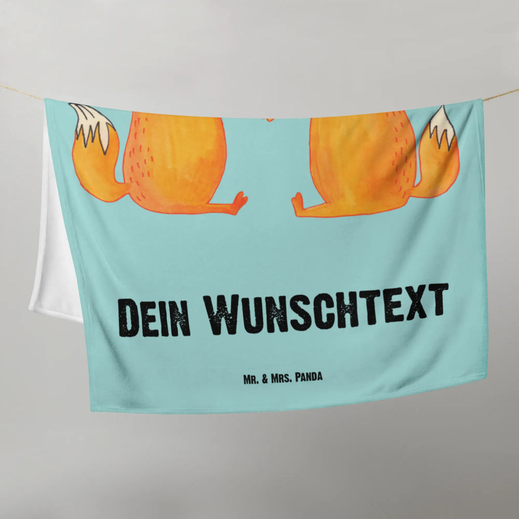 Baby blanket with name foxes Love fox, foxes, forest wildlife, clever as a fox, animal lover, love, partner, couple, boyfriend, proof of love, husband, marriage, fiancée, lovers, wife, girlfriend