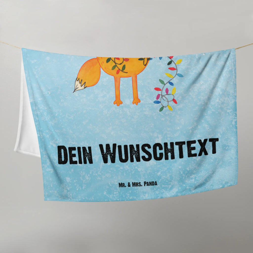 Baby blanket with name Fox Christmas Winter, Christmas, Christmas time, snow, Saying beautiful, Foxes, Fox, Gift Christmas, Christmas Eve, Santa Claus