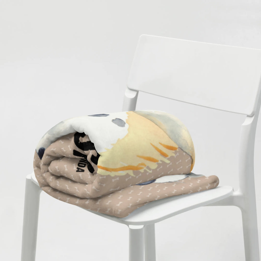 Baby blanket with name Dog Australia Shepherd dog, mutt, hound, woof, dog mama, dog breed, love dogs, love for dogs, dog decorative items, bag with dog print, funny gifts for dog owners, what do you give a dog lover, Christmas gifts for dogs, gifts for dogs, dog sayings, Australia Shepherd, Family dog, Dog, Sayings, Dog love, Shepherd, Saying