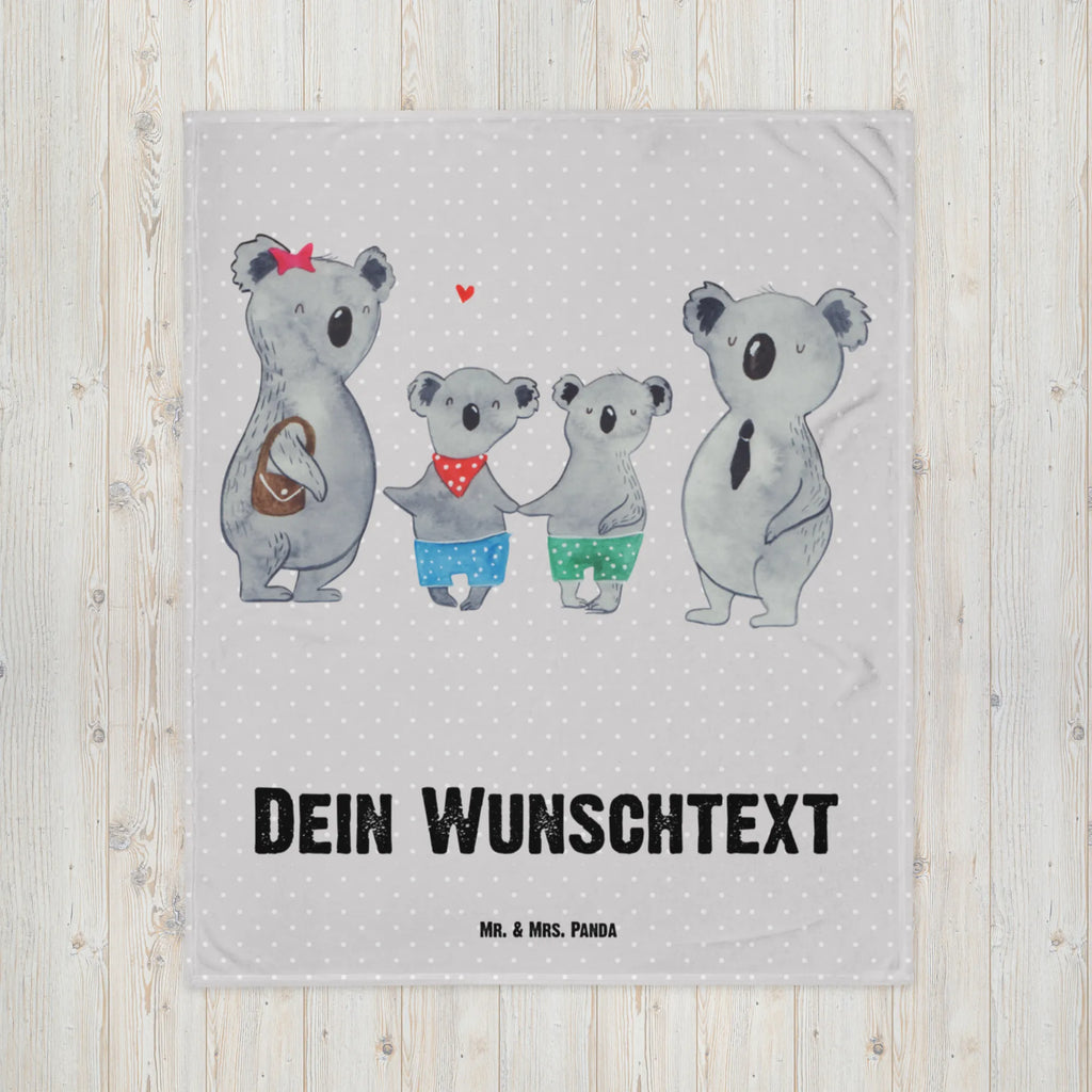 Kocyk dla niemowląt z imieniem Rodzina koali dwa Babygeschenk personalisiet, Krabbeldecke personalisiert, Babdyecke personalisiert, Babygeschenk mit Namen, Babydecke bedrucken, Krabbeldecke mit Namen, Babydecke mit Namen, Familie, Vatertag, Muttertag, Bruder, Schwester, Mama, Papa, Oma, Opa, beste Familie, Lieblingsfamilie, Koala, Familienzeit, Koalafamilie, Familienleben, Koalabär