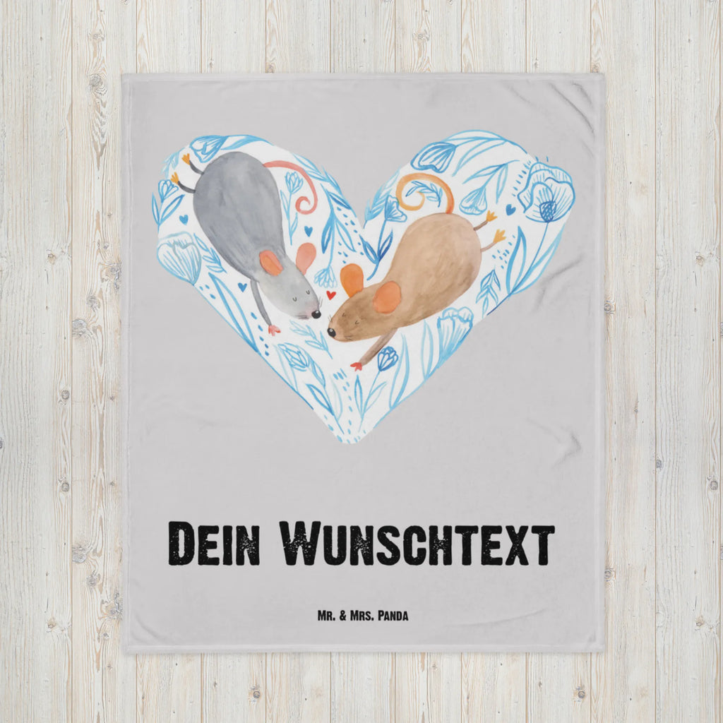 Baby blanket with name Mice heart Love, Loving, Two, Together, Marriage, Engagement, Proposal of marriage, Love gift, gift for her, gift for him, anniversary gift, love, proof of love, love gift, mice, anniversary, wedding, engagement, gift for two, favourite person, togetherness, mouse, love message