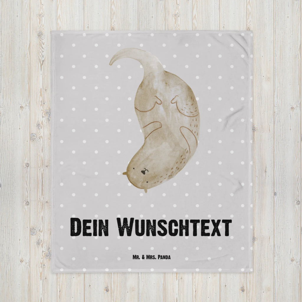 Baby blanket with name otter upside down otter, marten, sea otter, European otter, water mammal, aquatic animal, baby otter, predator, water, otter gifts, animal lover, gift ideas for animal lovers, animal, mammal, water animal, gifts for people in love, Otter Sea Otter Lake Otter