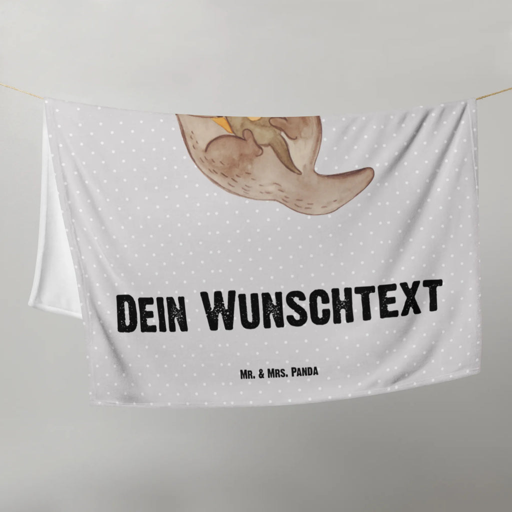 Baby blanket with name otter child otter, marten, sea otter, European otter, water mammal, aquatic animal, baby otter, predator, water, otter gifts, animal lover, gift ideas for animal lovers, animal, mammal, water animal, gifts for people in love, Otter Sea Otter Lake Otter