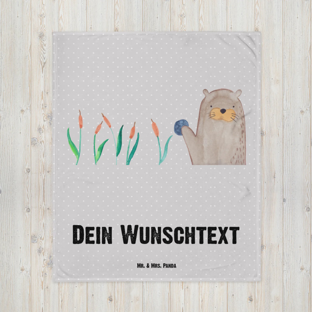 Baby blanket with name otter Stone otter, marten, sea otter, European otter, water mammal, aquatic animal, baby otter, predator, water, otter gifts, animal lover, gift ideas for animal lovers, animal, mammal, water animal, gifts for people in love, Otter Sea Otter Lake Otter