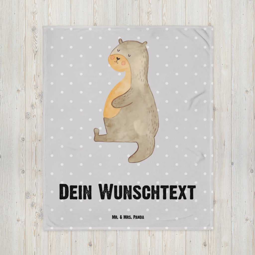 Baby blanket with name otter Belly otter, marten, sea otter, European otter, water mammal, aquatic animal, baby otter, predator, water, otter gifts, animal lover, gift ideas for animal lovers, animal, mammal, water animal, gifts for people in love, Otter Sea Otter Lake Otter