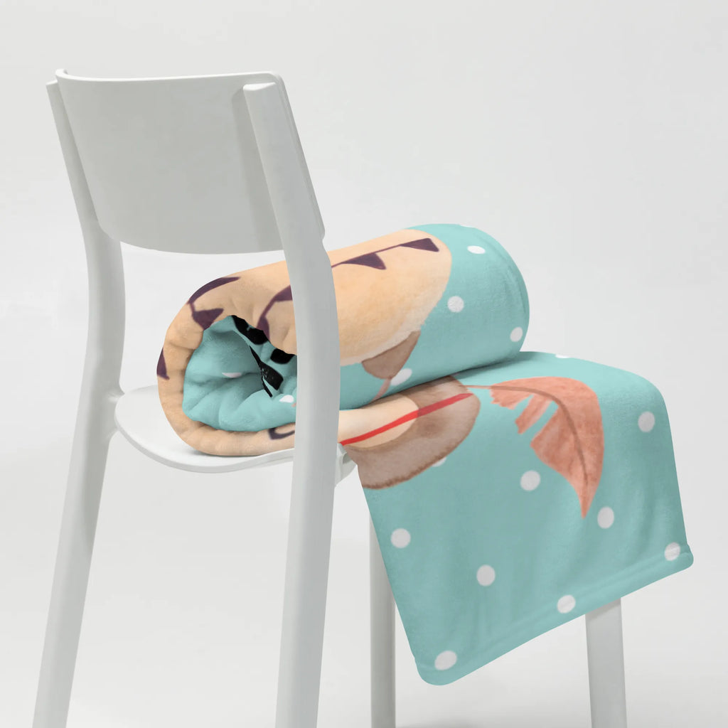 Baby blanket with name Owl feather headdress owl, forest animal, bird, nocturnal, gift ideas, birthday present, illustrated, funny, romantic gift, owl decor, Life is an adventure, Owl decoration, Travel saying, Indian saying, Feather decoration, Decoration, Owl, Beautiful saying