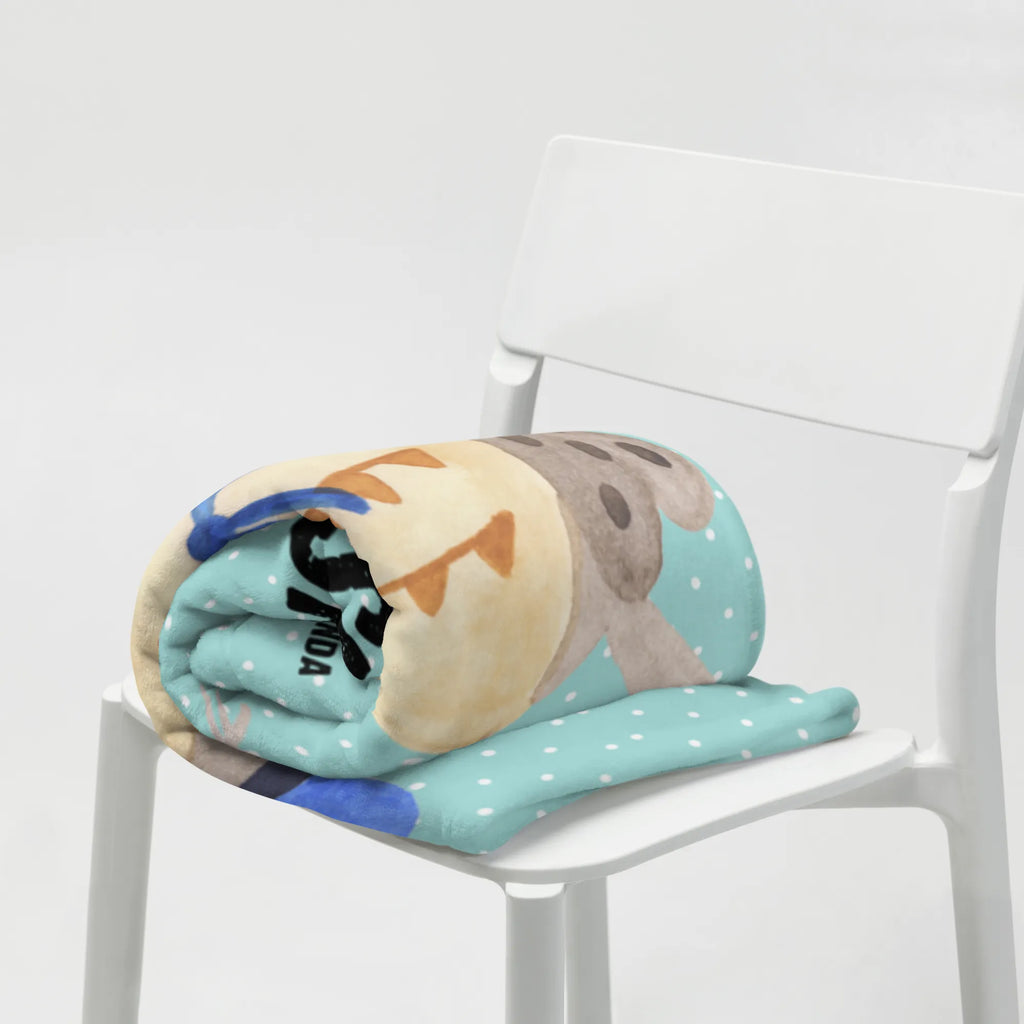 Baby blanket with name Owl sailor owl, forest animal, bird, nocturnal, gift ideas, birthday present, illustrated, funny, romantic gift, owl decor, Wedding anniversary gift, Owl saying, Owl, Marriage, Home port, Girlfriend, Mariner, Pun funny, Owl decoration, Sailor