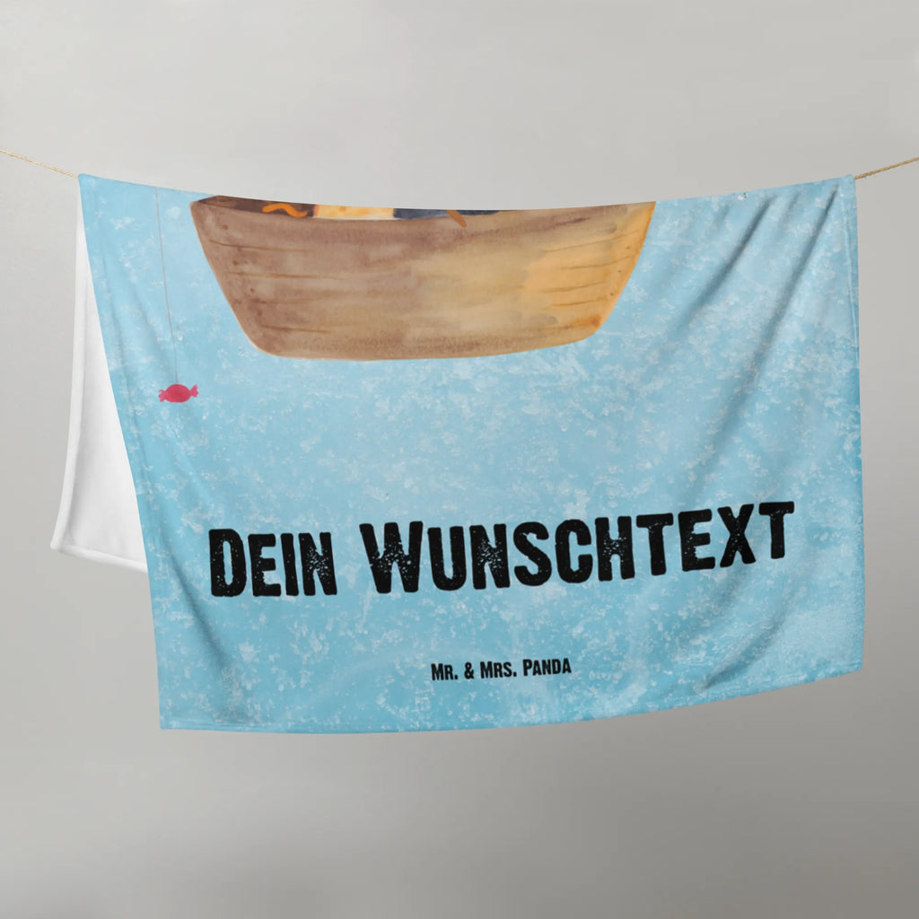 Baby blanket with name Penguin fishing boat Penguin, North Pole, Winter, Penguins, penguins, boat, motivation, love of life, fishing boat, fishing, life, divorce, new start, gift idea heartache, separation, new beginning, enjoy