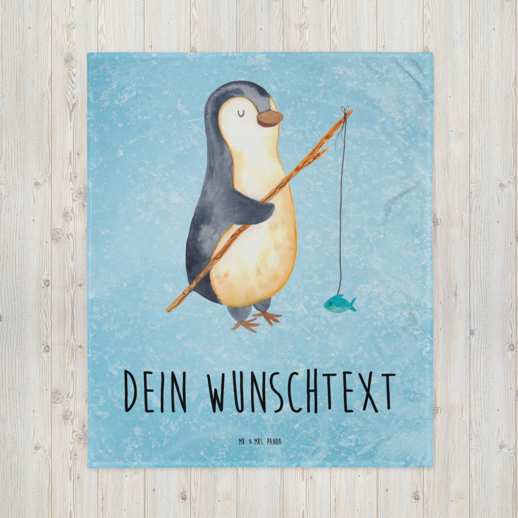 Baby blanket with name Penguin angler Penguin, North Pole, Winter, Penguins, plan, hobby, penguins, gift, gift idea, planner, friends, daydreams, motivation, fishing, new start, angler, vacation, daily schedule, weekend, penguin