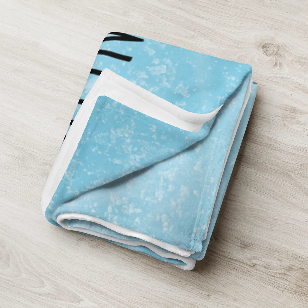 Baby blanket with name Penguin angler Penguin, North Pole, Winter, Penguins, plan, hobby, penguins, gift, gift idea, planner, friends, daydreams, motivation, fishing, new start, angler, vacation, daily schedule, weekend, penguin