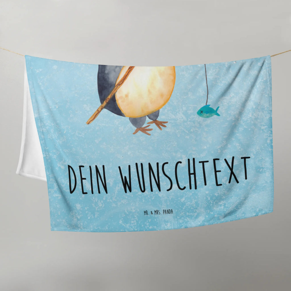 Baby blanket with name Penguin angler Penguin, North Pole, Winter, Penguins, plan, hobby, penguins, gift, gift idea, planner, friends, daydreams, motivation, fishing, new start, angler, vacation, daily schedule, weekend, penguin