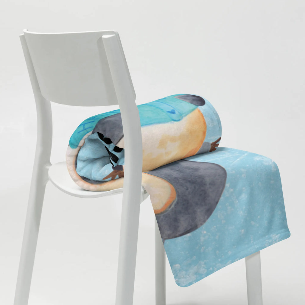 Baby blanket with name Penguin A book Penguin, North Pole, Winter, Penguins, penguins, vacation, reading, holidays, book, bookworm, doing nothing, leisure, lazing around