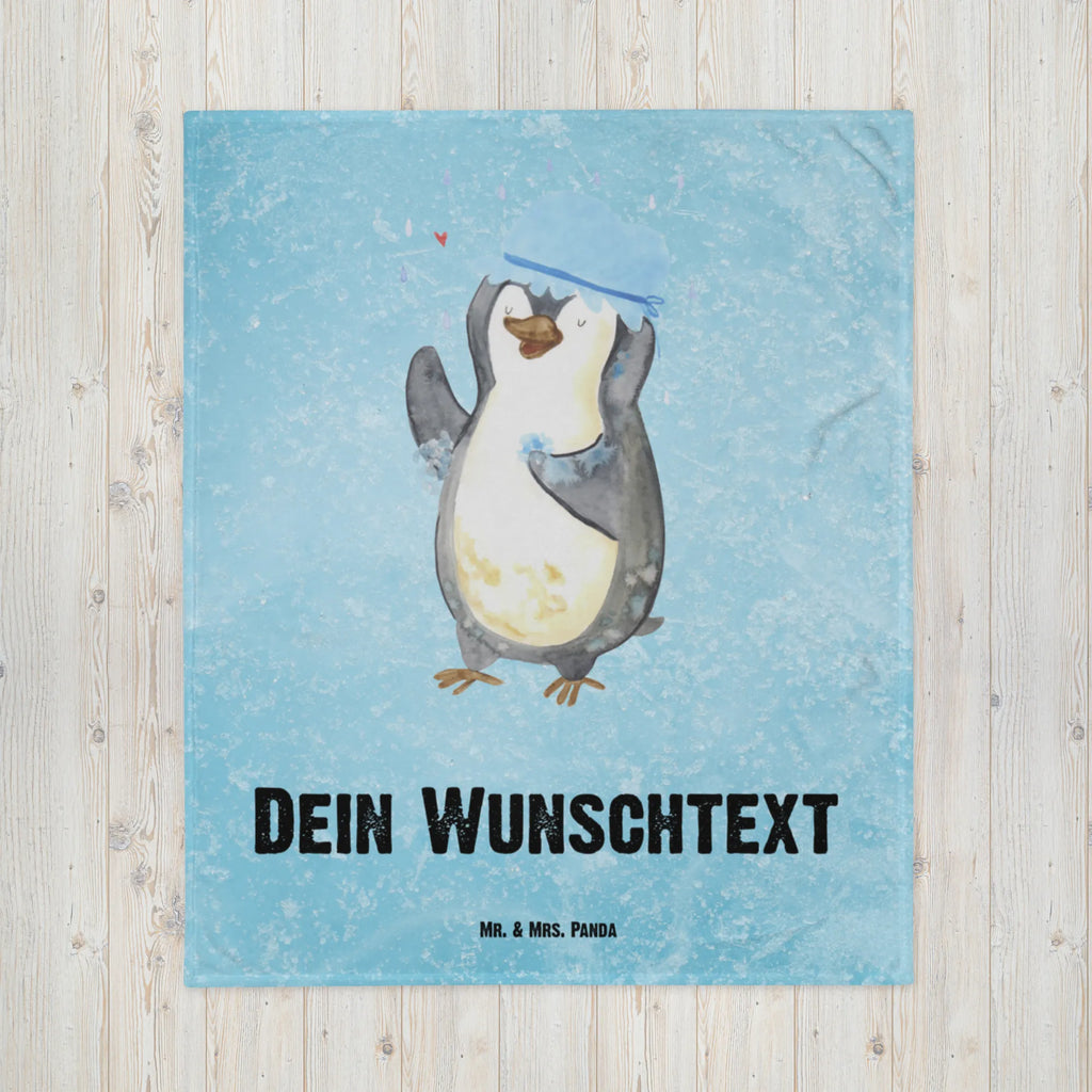 Kocyk dla niemowląt z imieniem Pingwin Prysznic Pinguin