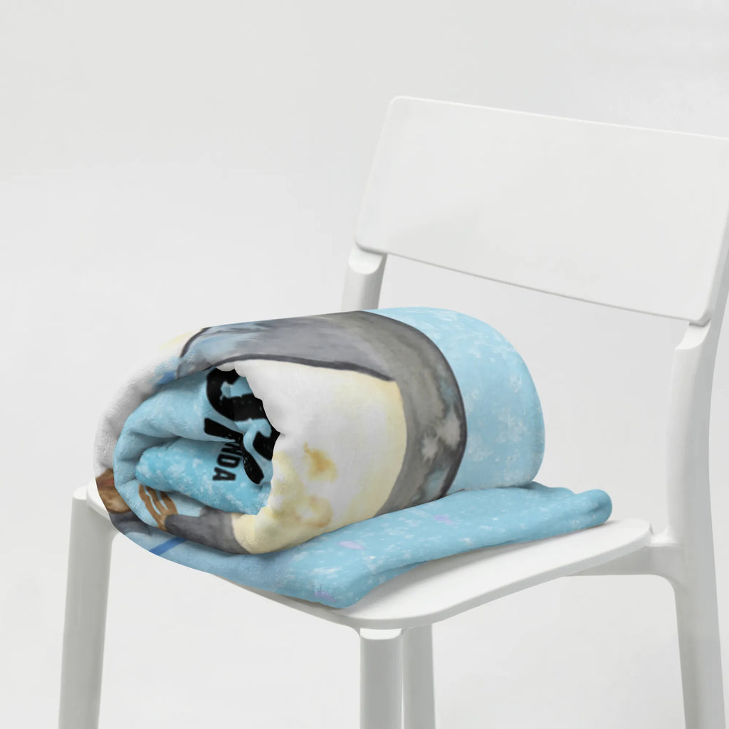 Kocyk dla niemowląt z imieniem Pingwin Prysznic Pinguin