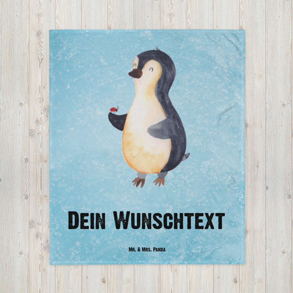 Baby blanket with name Penguin ladybug Penguin, North Pole, Winter, Penguins, wonder, love, happiness, joy of life, penguins, ladybird, joy